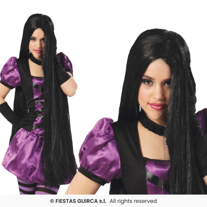 Extra Long Black Wig