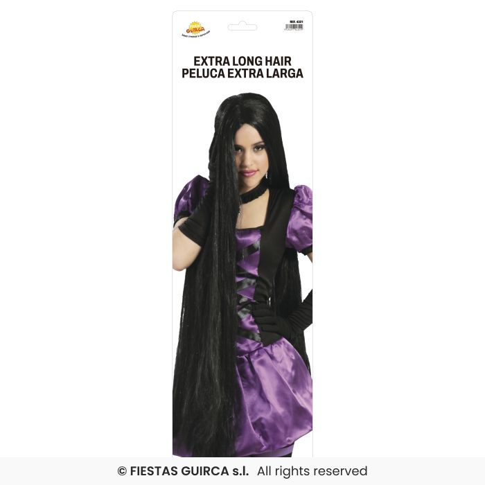 Extra Long Black Wig
