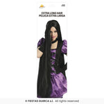 Extra Long Black Wig