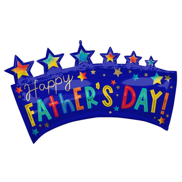 Happy Fathers Day Banner Supershape Balloon