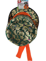 Top Hat, Multi-Coloured with Attached Orange Curly Hair