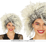 Wild Blonde Curly Crimped Wick Wig
