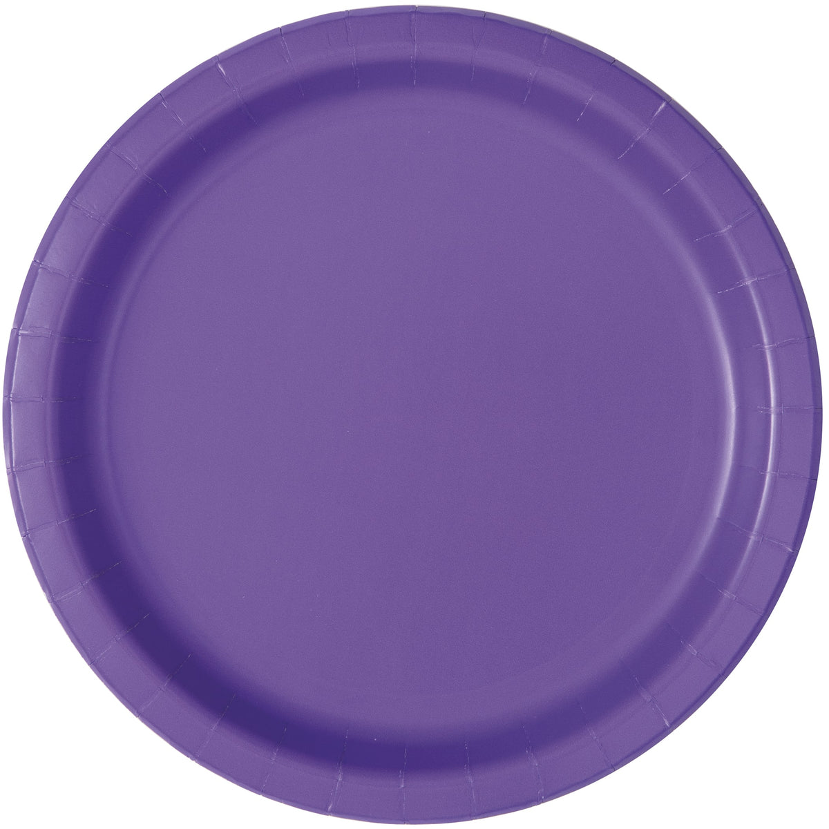 Neon Purple Solid Round 9" Dinner Plates16ct