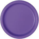 Neon Purple Solid Round 9" Dinner Plates16ct