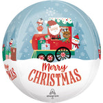 15" North Pole Express Christmas Orbz Foil Balloon