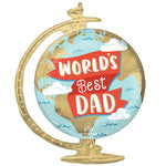 World's Best Dad Globe Supershape Balloon