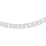 Eco Rainbow Flag Card Bunting 2m