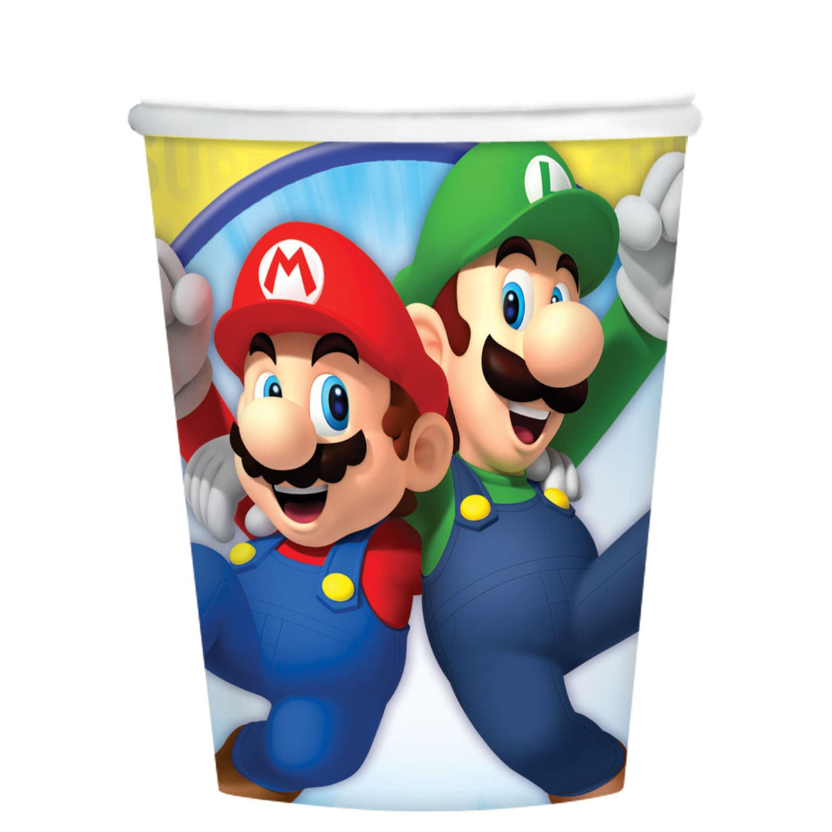 Super Mario Paper Cups 266ml - 8pk