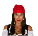 Pirate Wig / Beads and Red Scarf