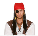 Pirate Wig / Beads and Red Scarf