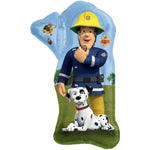 Fireman Sam & Dog Supershape Foil Balloon - 33"