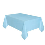 Powder Blue Rectangle Plastic Table Cover 54" x 108"