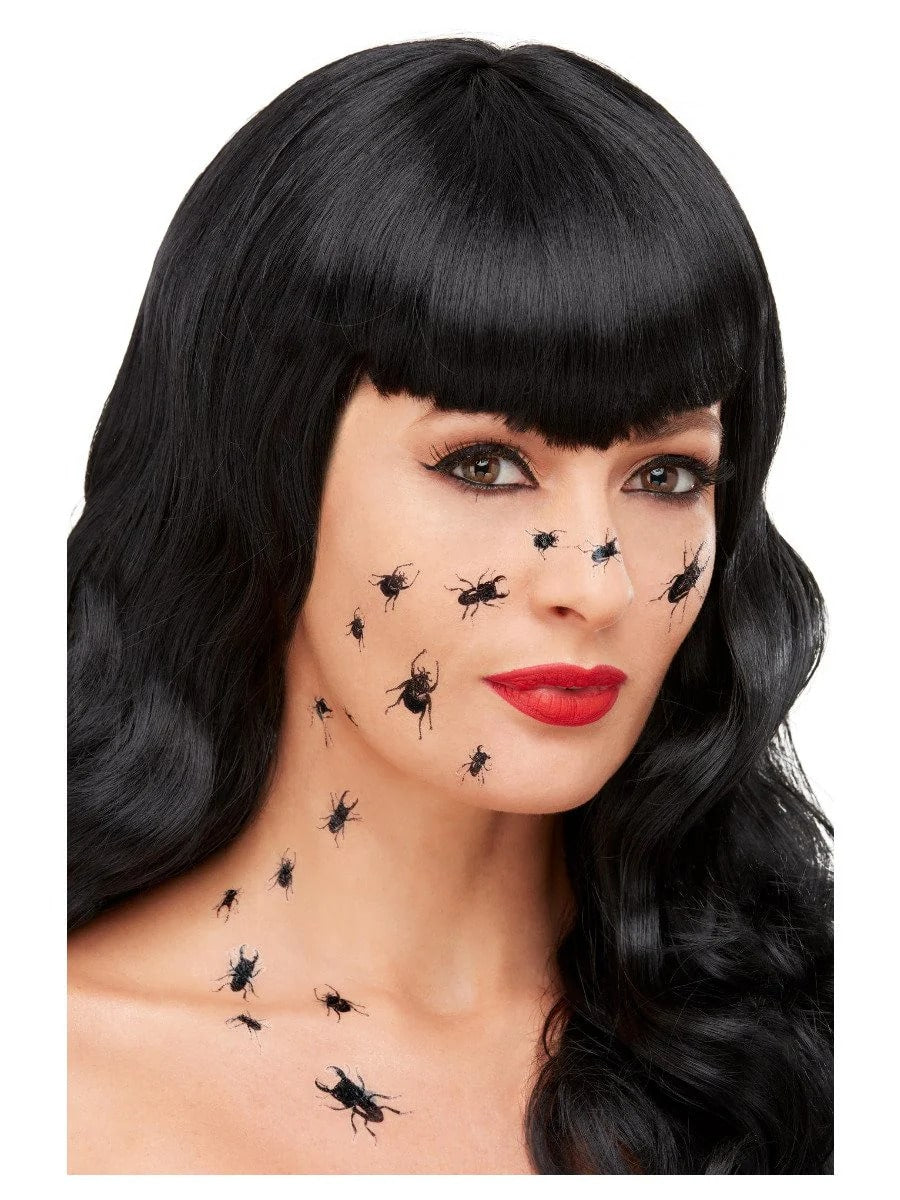 Black Creepy Bug Tattoo - 18pcs