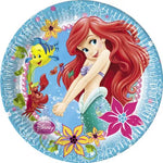 Disney Little Mermaid 9" Party Dinner Plates -8pk