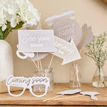 Neutral Baby Shower Photo Props - Pack of 10