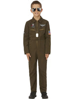 Top Gun Maverick Child's Aviator Costume, Green
