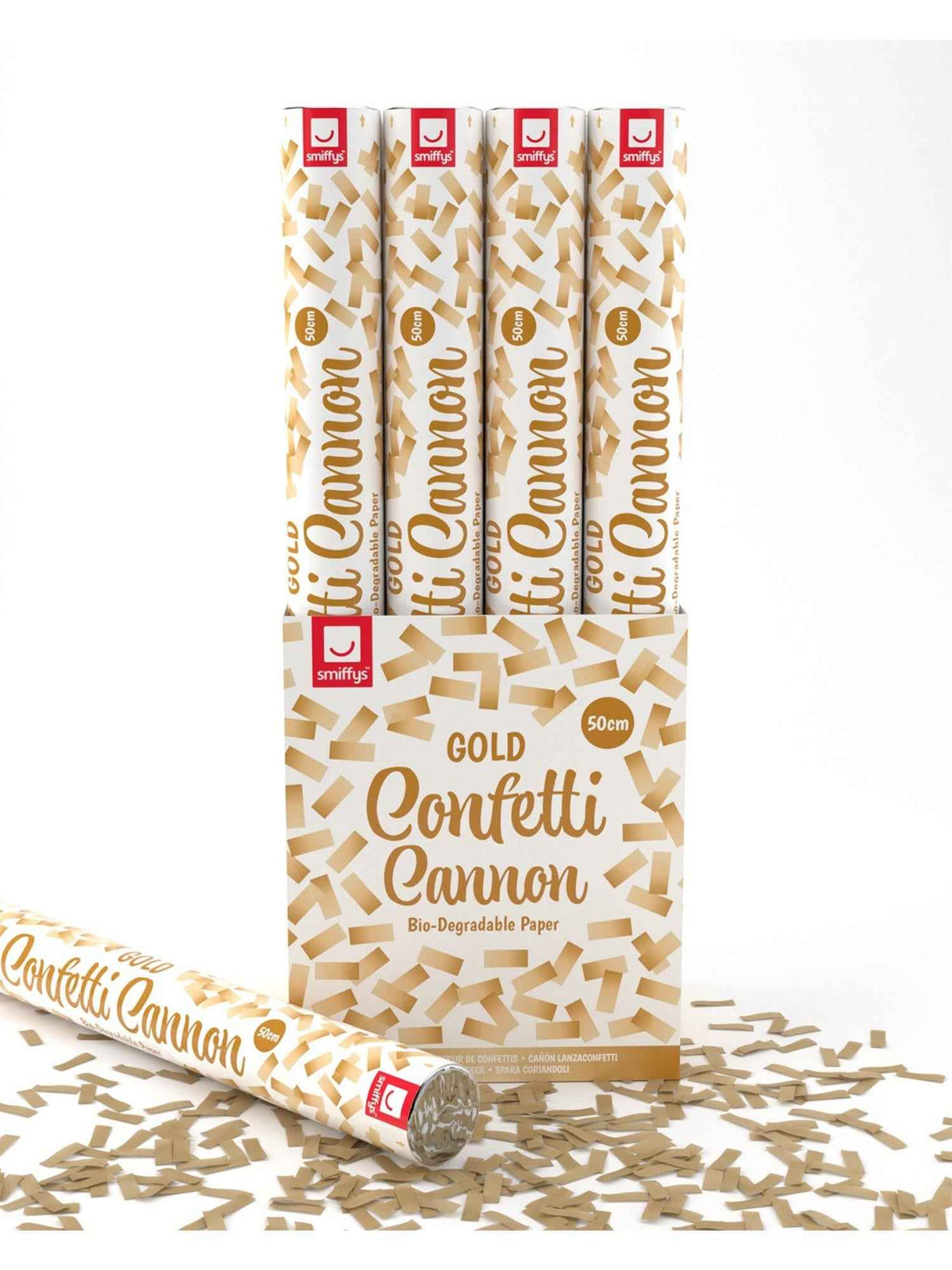 Gold Bio-Degradable Confetti Party Cannon - 50cm