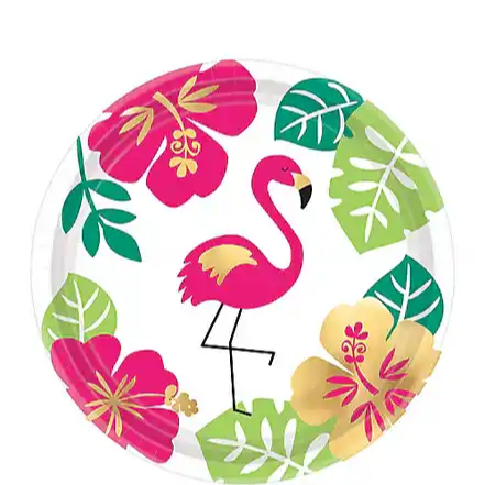 You Had Me At Aloha Flamingo 7" Paper Plates - 8pk