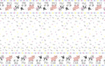 Pastel Farm Animals Plastic Table Cover -Each