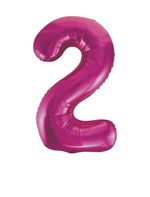 Pink Number 2 Foil Balloon 34"