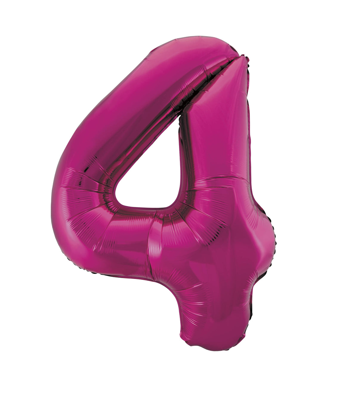 Pink Number 4 Foil Balloon 34"