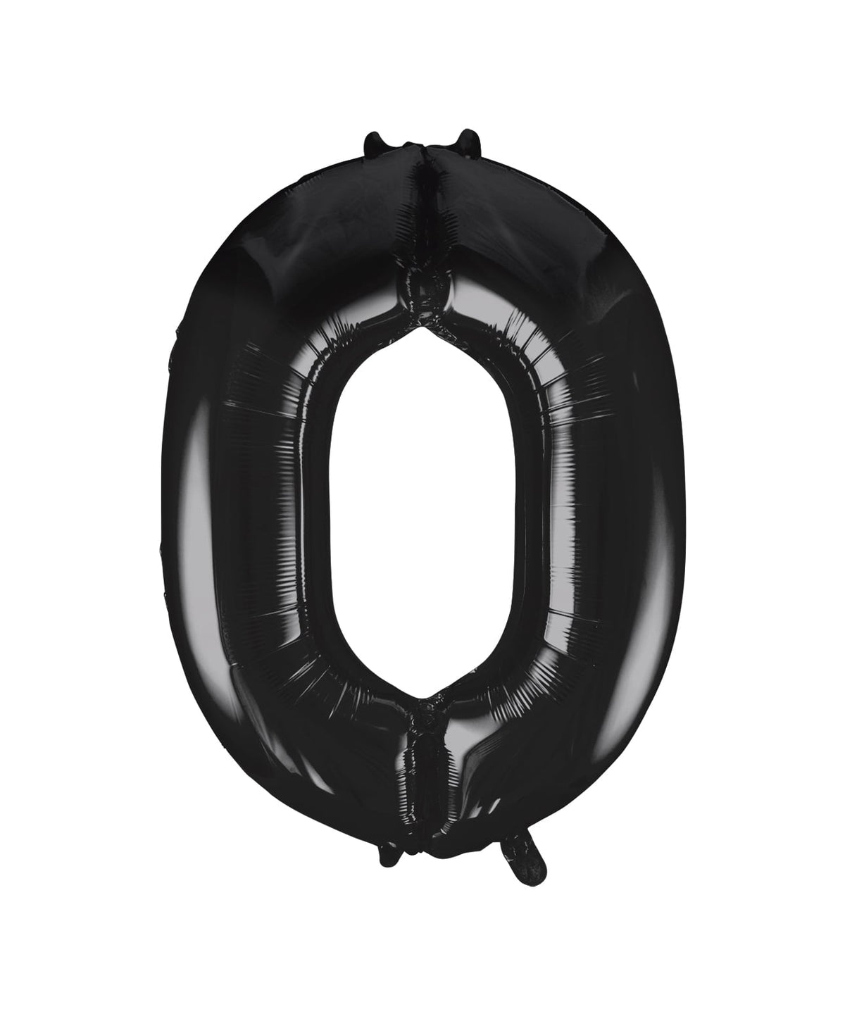 Black Number 0 Foil Balloon 34"