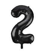 Black Number 2 Foil Balloon 34"