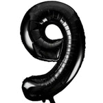 Black Number 9 Foil Balloon 34"