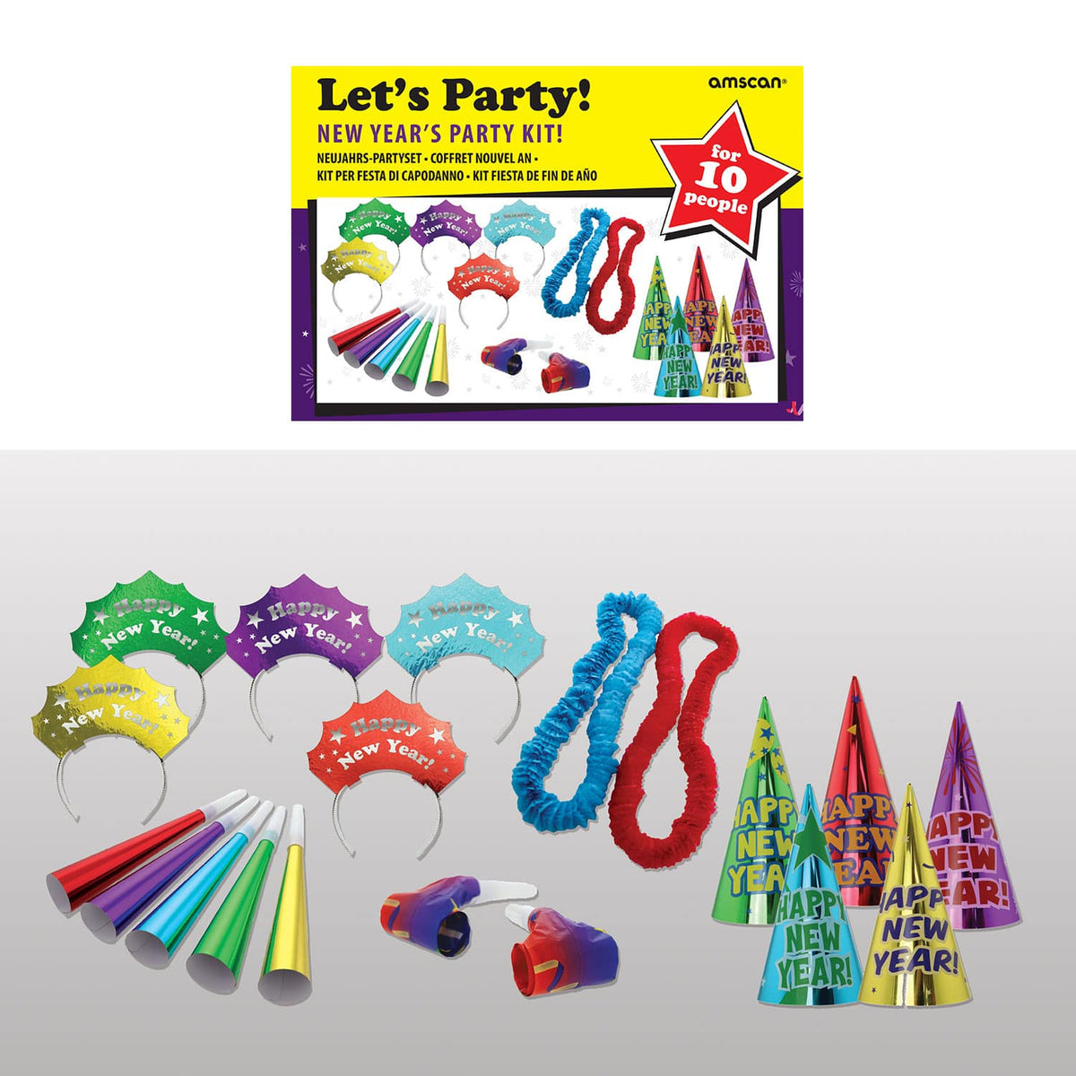 New Years Eve Let's Party Kit - 10 People