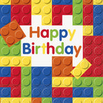 Building Blocks Birthday Luncheon Napkins16ct