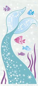 Mermaid Cellophane Gift Treat Bags5"x11" -20pk