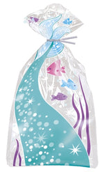 Mermaid Cellophane Gift Treat Bags5"x11" -20pk