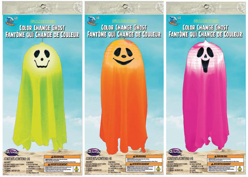 Summerween Pop-open Colour Change Ghost 3 Asst