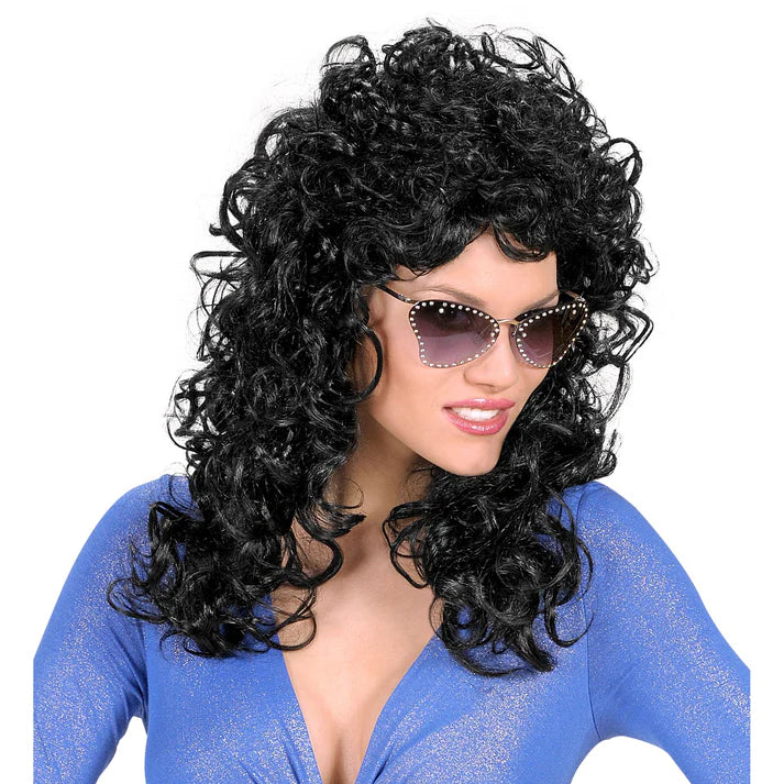 Adult Ladies 1980's Attractive Wig Black