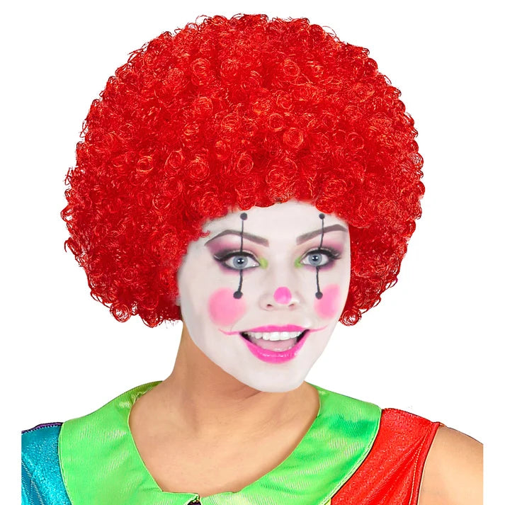 Adult Unisex Red Clown Wig