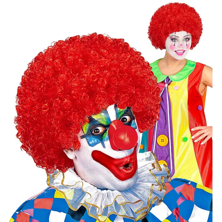 Adult Unisex Red Clown Wig