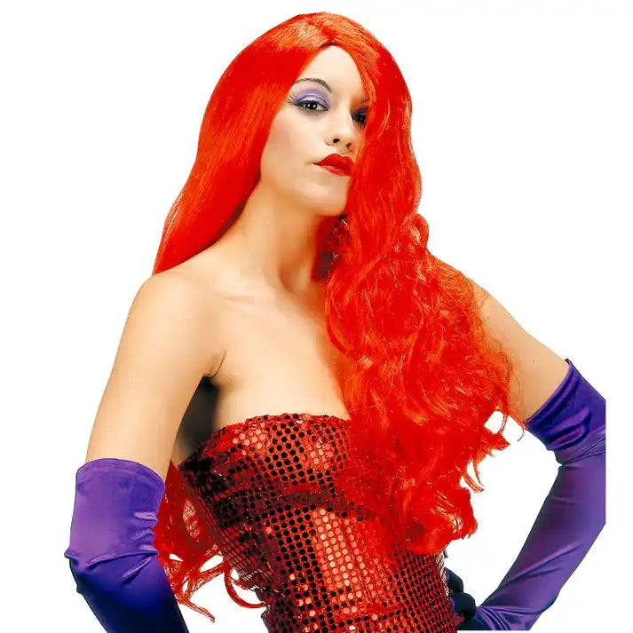 Adult Ladies Long Red Jessica Wig
