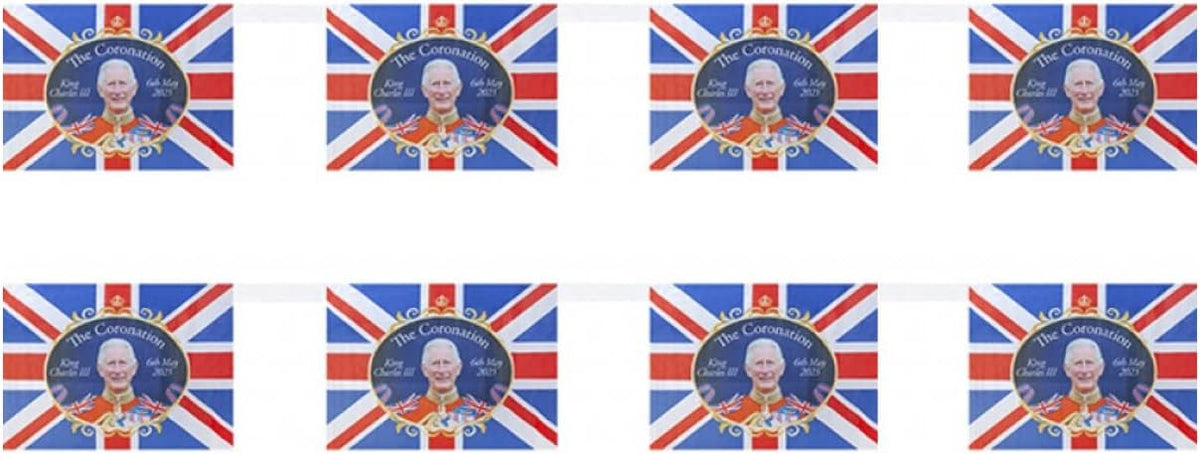 Union Jack 12ft Coronation Bunting