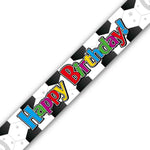 9ft Happy Birthday Colourful Football Banner