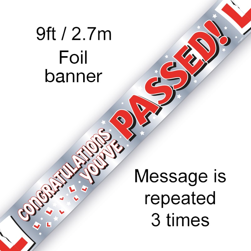 9ft Banner - Congratulations You’ve Passed!