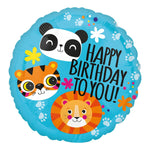 Jungle Cubs Happy Birthday To You 18" Foil Balloon