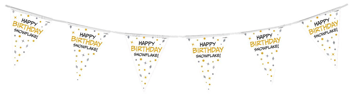 Party Bunting Happy Birthday Snowflake