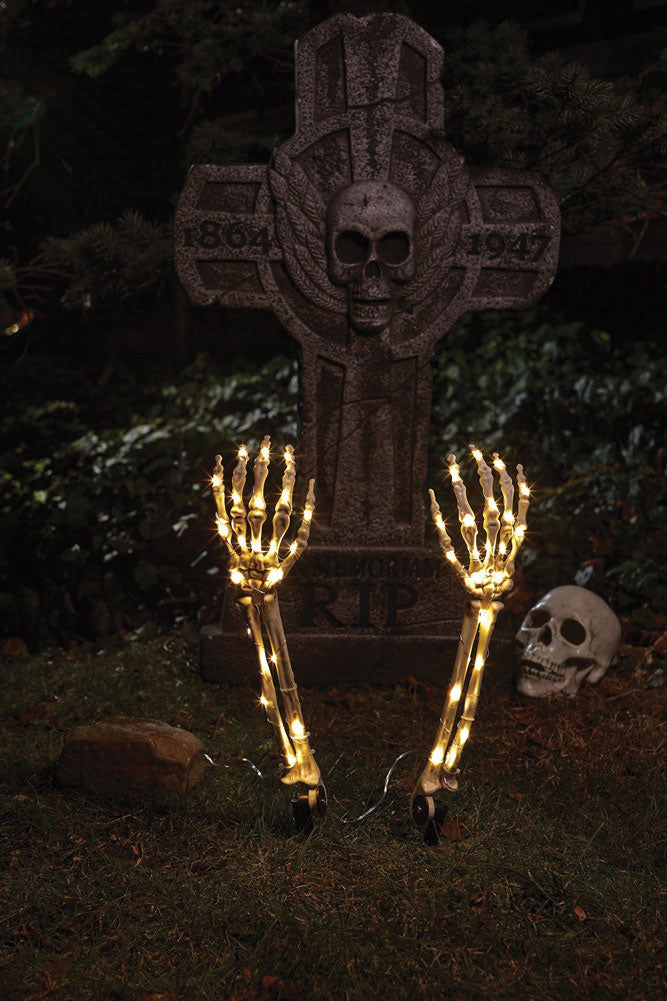 Light Up Skeleton Arms 38cm