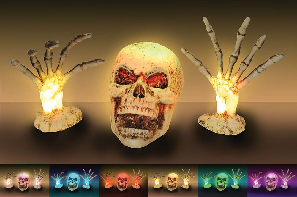 Colour Change LED Skeleton Grave Breaker