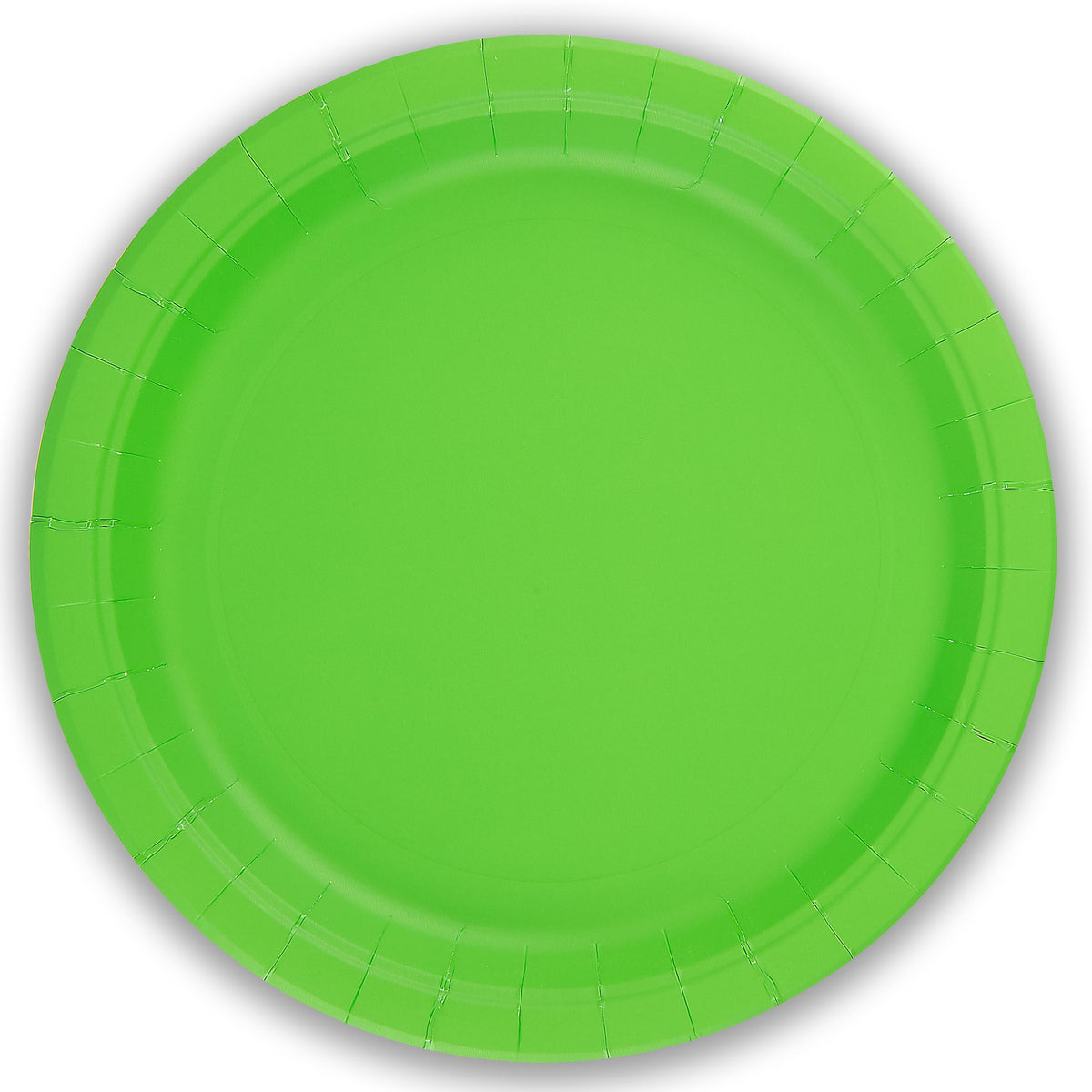 Lime Green Plastic Free Paper Plates x 8