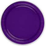 Purple Plastic Free Paper Plates x 8
