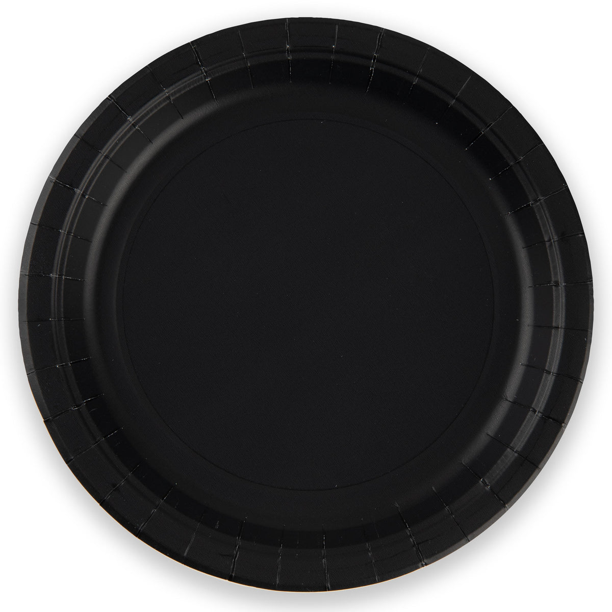 Black Plastic Free Paper Plates x 8