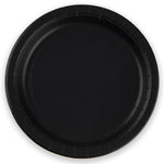 Black Plastic Free Paper Plates x 8