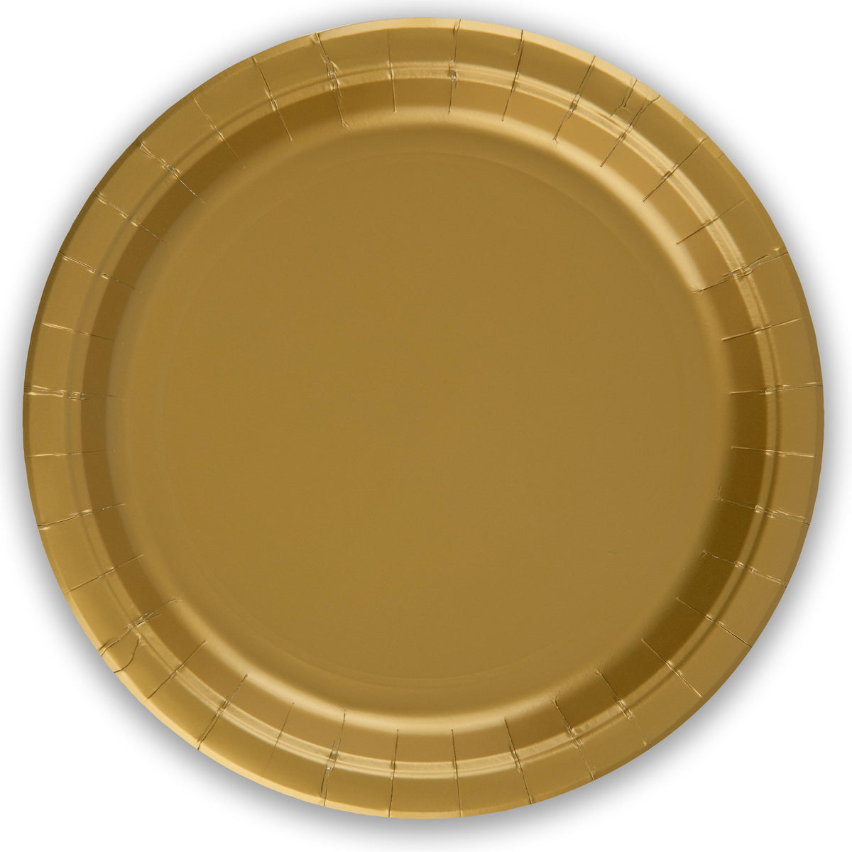 Gold Plastic Free Paper Plates x 8