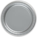 Silver Plastic Free Paper Plates x 8
